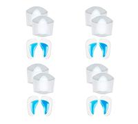 Agmoctz Ensemble de Soutien de Voûte En Gel, 8 Paires de Manches de Fasciite Plantaire/Semelles de Chaussures