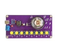 Agmoctz Kit de Piano Électronique NE555 8 Étapes - Amusant et Ludique pour Apprendre les Notes de Musique - Kit de Soudure DIY pour Pratiquer le Soudage - Circuit Imprimé de Pratique DIY Amusant