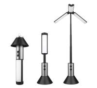 Agmoctz Lampe de Travail d'urgence Lampe de Camping Multifonction 2 en 1 Lampe de Poche Rechargeable Télescopique Extérieure