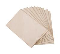 Agmoctz Lot de 10 plaques en bois non traité, fines pour maisons, avions, bateaux, travaux manuels et décorations de bricolage