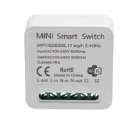 Agmoctz Mini Commutateur de Relais WiFi Intelligent, Module de Commutateur de LumièRe de Minuterie Bricolage Smart Life/Application Tuya, TéLéCommande Sans