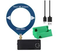 Agmoctz Mini Radio Portable SI4732 FM/AM/LSB/USB 10 KHz-180 MHz HF SW MW VHF avec Support D'Amplificateur