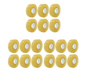 Agmoctz Paquet de 18 Rubans de Hockey Transparents Rouleau de Adhésif Polyvalent Protège-Tibia Rouleau de de Chaussette Équipement de Sport 2.4Cm X 28M Cadeaux de Sport Hockey