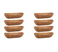 Agmoctz Paquet de 8 Doublures de Noix de pour Auge de 24 Pouces, Doublures de Noix de Naturelles pour Jardinière Murale, Jardinière de Balustrade de Pont de Panier de Fenêtre