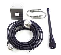 Agmoctz Pièces de Rechange Accessoires Antenne Marine VHF 156-163Mhz Caoutchouc Étanche Mât Antenne avec 5M RG-58 Câble pour Bateau Voilier Yacht