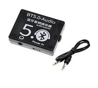 Agmoctz RéCepteur Audio BT5.0 DéCodeur Bluetooth MP3 Haut-Parleur de Voiture sans Perte Carte Amplificateur Audio avec éTui + Câble Audio AUX DC3.7-5V