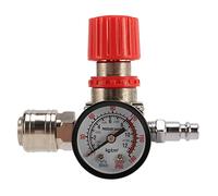 Agmoctz Régulateur de pression 1/4 - Compresseur d'air - Régulateur de pression - Valve de réduction - 3 trous - Valve de commande - Raccord 12 bar