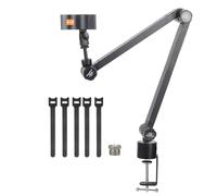 Agmoctz Support de Microphone à Bras Articulé Boom Desk, Support de Micro, avec Clip de Microphone Amélioré, pour Microphones de Moins de 1,5 Kg.