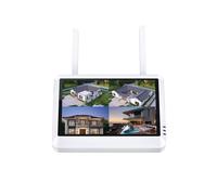 Agmoctz Système D'Enregistrement de Sécurité Domestique EU Plug 8CH Moniteur LCD sans de 7 Pouces Écran NVR avec Surveillance Vidéo WiFi 265