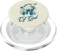 Agneau de Dieu, mignon motif d'agneau chrétien vintage, pour les amoureux de la foi PopSockets PopGrip pour MagSafe