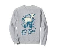 Agneau de Dieu, mignon motif d'agneau chrétien vintage, pour les amoureux de la foi Sweatshirt