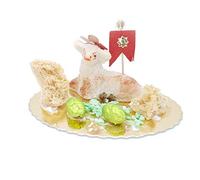 Agneau de pâte royale (pâte d'amande sicilienne) créé et décoré entièrement à la main (gr.100)