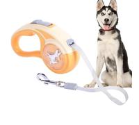 Agneau rétractable pour chien : cordon de laisse en nylon durable, ceinture automatique pour animaux de compagnie | Long plomb robuste avec poignée de verrouillage, clip fort pour marcher, une