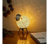 Agneau Sommeil Chaud veilleuse Lampe de Chevet tête de Mouton Gris Petit Interrupteur à Bouton