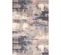 AGNELLA Diverse Fizz Tapis - 100% Laine Tapis, Tapis Salon Beige Facile d'entretien, Minimaliste Moderne Original Motif Abstrait 160x240 cm Rose