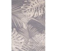 AGNELLA Diverse Monstera Tapis en Laine, 100% Laine de Nouvelle-Zélande, Tapis Boheme Moderne Motif Fleuri Feuilles 160cmx240cm Tapis Gris