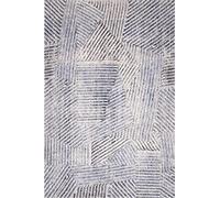 AGNELLA Diverse Strokes Tapis 100% en Laine Facile d'entretien, Minimaliste Moderne Abstrait 133x180 cm Bleu Ciel, Bleu Clair