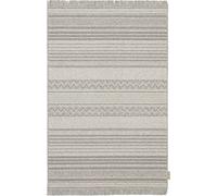 AGNELLA Noble Oni Tapis 100% Laine Britannique Tapis Naturel Tapis Salon, Tapis Cuisine, Tapis Chambre, Moderne Scandinave Laine Non Teinte 120x180 cm Gris Clair