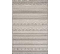 AGNELLA Noble Oni Tapis 100% Laine Britannique Tapis Naturel Tapis Salon, Tapis Cuisine, Tapis Chambre, Moderne Scandinave Abstrait Laine Non Teinte 160x230 cm Gris Clair