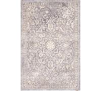 AGNELLA Tapis Yoko - 100% Laine, Motif Classique Ornement Vintage Retro, élégant, Decoration Chambre, Tapis Persan, Salon, 133x190 cm Pastel Albâtre