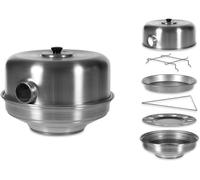 Pentole Agnelli COALFORNOOCCHIO35 Family Grandmother Aurelia Oven, Aluminum, Gray, 35 cm