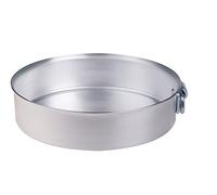 Agnelli Tourtière Alu 3mm Bord Lisse avec Anneau Ø cm. 20, H 4cm