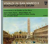 AGNES GIEBEL, SOPRANO; MARGA HOFFGEN, CONTRALTO VITTORIO NEGRI, CONDUCTOR. CHORUS & ORCHESTRA OF THE TEATRO LA VENICE - VIVALDI IN SAN MARCO Magnificat Te Deum Negri Vinyl LP mit De Luxe Gatefold cover [Vinyl] AGNES GIEBEL, SOPRANO; MARGA HOFFGEN, CONTRALTO VITTORIO NEGRI, CONDUCTOR. CHORUS & ORCHESTRA OF THE TEATRO LA VENICE