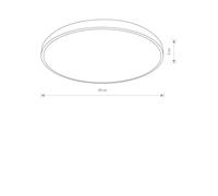AGNES ROUND LED PRO BLANC PLAFONNIER PLAFONNIER NT LED 10979