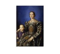 Agnolo Bronzino Peintures murales Impression Portrait d'Eleanor de Tolède avec son fils Giovanni de Médicis (1544-1545) Décoration murale à suspendre pour chambre à coucher