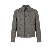 Agnona - Surchemise en tweed double face mélangé cachemire - Homme - Vestes - Gris - Taille: XL