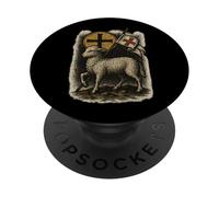 Agnus Dei Lamb de Dieu - Jésus-Christ PopSockets PopGrip Adhésif