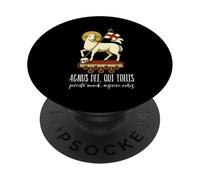 Agnus Dei Sanctus Traditionnel Latin Messe Catholique PopSockets PopGrip Adhésif