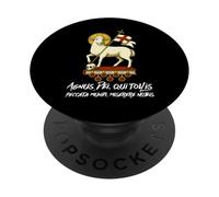 Agnus Dei Sanctus Traditionnel Latin Messe Catholique PopSockets PopGrip Adhésif