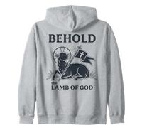 Agnus Dei Symbole de Foi chrétienne Religieux catholique Graphique Sweat à Capuche