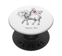 Agnus Dei - Tradition catholique - Messe catholique Traditionnelle PopSockets PopGrip Adhésif