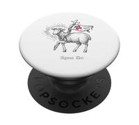 Agnus Dei - Tradition catholique - Messe catholique traditionnelle PopSockets PopGrip Adhésif