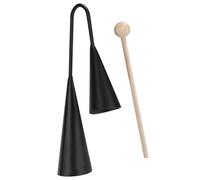 Agogo Bell - Instrument de percussion latine Agogo | Métal Samba Agogo Percusion Instrument, Traditionnel Samba Agogo Bells, Percussion de Samba de Cendre avec en bois pour réunions de famille
