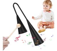 Agogo Bell - S/L Instrument Traditionnel Agogo, Cloches Avec Batteur En Bois, Instrument De percusion Latin Traditionnel | Two Ton Pour Les Rassemblements De Famille, Les Performances Professionnel