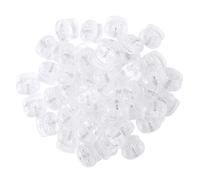 Agoky 50Pcs Serrure de Cordon Plastique Cordon de Serrage à Ressort 2 Trou Ressort à Bascule Serrure de Corde Coloré Noir Blanc Transparent Cord Locks Transparent A 50PCS 20x18mm