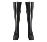 Agoky Femmes Collants Cuisse Haute Bas Autofixants Latex Cuir Verni Bas De Chaussettes Clubwear Stockings