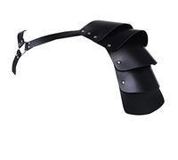 Agoky Noir Ceinture Bondâge Harnais de Poitrine Épaule Corps Armure Hommes Lingerie Club Bal Body Shapewear Muscle Cuir Maillot de Corps Cosplay Costume Clubwear Soirée Réglable Noir I Taille Unique