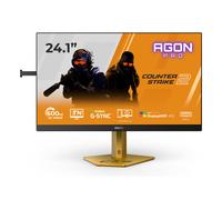 Moniteur AOC CS24A 24,1 Pouces FHD 610 Hz, Dalle TN Esports, 0,5 ms GtG, Adaptive Sync, HDR400, Compatible G-Sync, réglage de la Hauteur (1920 x 1080 HDMI, 2X 2.1 DP, hub USB) Noir
