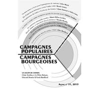 Agone 51 « Campagnes populaires, campagnes bourgeoises » - Collectif - Agone - broché - Revue