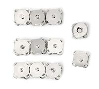 AGONEIR Lot de 10 boutons-pression Quincunx de 14/18 mm pour fermeture de portefeuille, sacs, sacs à main, cordon soyeux, nœud chinois, fabrication de bijoux, souvenirs, artisanat, accessoires de