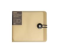 AGONEIR Lot de 12 boîtes de rangement portables pour disques CD-DVD avec boucle et bande élastique, Kaki transparent