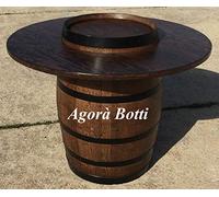 Agorà Botti Botte Table de barrique avec étage central surélevé