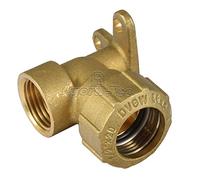 Agora-Tec Angle de raccordement 90° en laiton 20 mm sur 1/2 "(18,7 mm) pour tuyau PE 20 mm pour montage mural