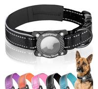 AgoumLux Collier Airtag pour Chien Support Imperméable 100% Étanche Collier Nylon Réglable et Réfléchissant pour Apple Air Tag
