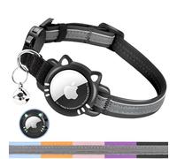 AgoumLux Collier Chat Airtag Compatible avec Apple Air Tag Réfléchissant avec Boucle de Sécurité Anti étranglement pour Chaton