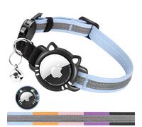 AgoumLux Collier Chat Airtag Compatible avec Apple Air Tag Réfléchissant avec Boucle de Sécurité Anti étranglement pour Chaton